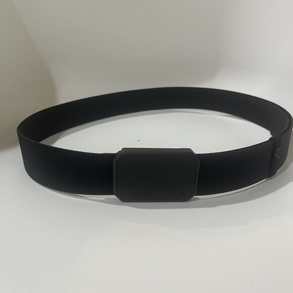 Groove Life Black Web Belt with Carbon Fiber Buckle, One Size Fits Most - Picture 1 of 6